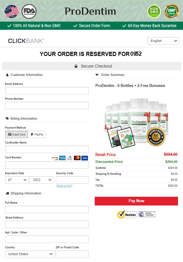 ProDentim - Secure checkout